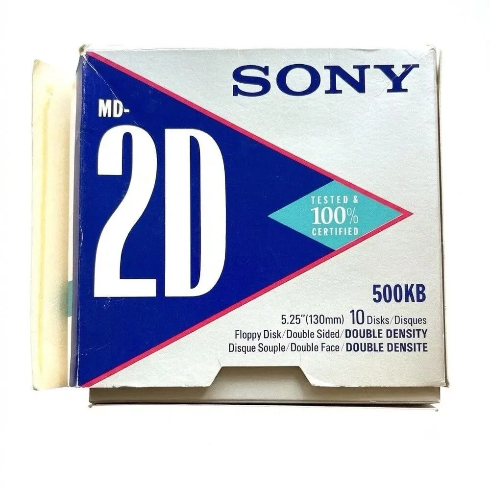 3m And Sony Vintage floppy discs Double sided Double Density